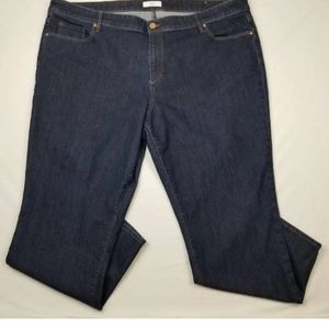LOFT Modern Straight Jeans Women's Plus Size 20